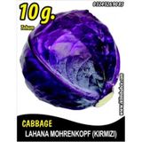 Lahana Tohumu Mohrenkopf (Kırmızı) - 10 g (~ Takribi 1300 Tohum)