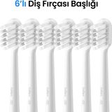 Laifen Beyaz 6'lı Diş Fırçası Başlığı