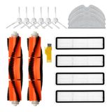 Laimaiou aksesuarları kiti değiştirme Dreame D9 Dreame L10 Pro Dreame D9 Max Dreame D9 Pro robot süpürge 15 paket 2 ana fırça, 4 filtre, 6 yan fırça, 3 paspas bezleri