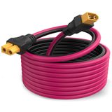 Laisomeke 12AWG XT60 Erkek Dişi Uzatma Kablosu, XT60 Dişi - Erkek Konnektör Kablosu RC Pil Taşınabilir Güç İstasyonu Güneş Paneli (6.6FT)