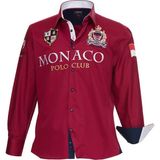 Lake Wood Monaco Model Bordo Nakışlı Erkek Gömlek - XL