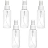 Lakeer 100 ml Plastik Boş Sprey Şişesi Doldurulabilir Ince Sis Parfüm Atomizer Dezenfektan Seyahat Güzellik Makyaj Için (5'li Paket) - 0-Koyu Mavi - 1 Adet