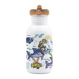 Laken Çelik 18/8 Flow Basic Şişe 0,50L - Sea Friends LKBSFSF Beyaz 0,50L