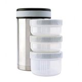 Laken Celik 18/8 Termos Yemek Sefer Tasi+Nprnn Kilifli 1,5L - Gri Lkp15