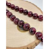 Lal (Garnet – Granat ) Taşı YARIM Dizi 12mm (18cm uzunluğundadır)
