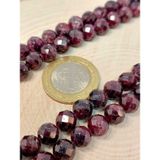 Lal (Granat) (Garnet) Taşı Faset Kesim YARIM Dizi 8mm (18cm uzunluğundadır)