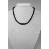 Lal (Granat) (Garnet) Taşı Kolye 7mm (Klipsli)