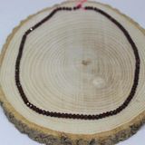 Lal - Granat - Garnet Taşı Rondela Faset Kesim 3.5 2.5 Mm Dizi Kolye