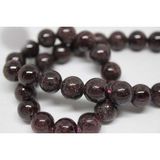 Lal (Granat) (Garnet) Taşı YARIM Dizi 10mm (18cm uzunluğundadır)