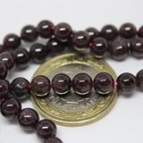 Lal (granat) (garnet) Taşı Yarım Dizi 6mm 18cm