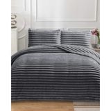 Lal Home Deco Serra Rabit Çift Kişilik Yatak Örtüsü Seti 230X250CM - Wellsoft 2 Yastıklı Lüks Yumuşak Dokulu - Siyah - 230 x 250 cm