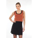 Lal Kadın Crop Triko Yelek - Minimalist Vintage Stil - Oversize
