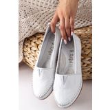 Lal Shoes & Bags Barve ( %100 ) Hakiki Deri Rahat Kadın Babet-beyaz