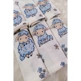 Lal Tasarim Home Collection Lal Tasarım Home Bebek Ağız Mendili - 0 - 2 Yaş - Açık Mavi