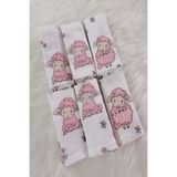 Lal Tasarim Home Collection Lal Tasarım Home Bebek Ağız Mendili - 0 - 2 Yaş - Açık Pembe