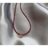 Lal Taşı Garnet Kolye