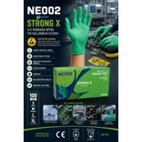 Lalan StrongX (ESD) Pudrasız Nitril 6,3 gr Tek Kullanımlık Eldiven (NE002) - Yeşil - XL