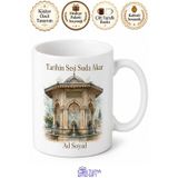 Lalapaşa Tarihi Çeşmeleri Edirne Hatırası Seramik Kupa Bardak Hediye