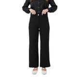 Lale Butik Bol Paça Pantolon 16134, Siyah, 38 Beden