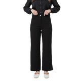 Lale Butik Bol Paça Pantolon 16134, Siyah, 42 Beden