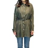 Lale Butik Kuşak Detaylı Basic Tunik, Kadın, Haki Yeşil, Beden 2