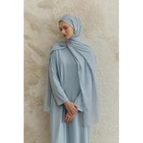 Lale Butik QEF Scarf Soft Line Pamuk Şal, 100 x 200 cm, Açık Mavi, Kadın