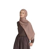 Lale Butik QEF Scarf Soft Line Pamuk Şal, 100 x 200 cm, Gül Kurusu