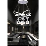 lale Ledli 4lü Krom 5635 - Altın - Beyaz - AVİZE