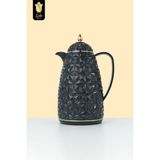 Lale Thermos Cam Hazneli Termos 9034 | 0,6 Lt | Kahve & Çay | 12 Saat Sıcak / 24 Saat Soğuk | Yerli Üretim (Iron) - Lacivert - 0,60 lt