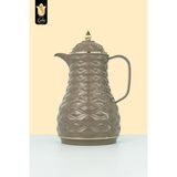 Lale Thermos Cam Hazneli Termos Elmas-1 | 0.6 Lt | Kahve & Çay | 12 Saat Sıcak / 24 Saat Soğuk | Yerli Üretim (Saturn) - Kahverengi - 0,60 lt