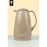 Lale Thermos Cam Termos Galaxy Granıte 1 Lt Soğuk Sıcak Su ve Çay Termosu - Sütlü Kahverengi