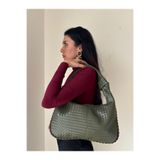 lalettobags Kadın Aster Model Örgü Detaylı Küçük Boy Omuz Çantası
