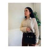 lalettobags Kadın Orkide Model Süet Kemer Detaylı Ayarlanabilir Askılı El Ve Omuz Çantası