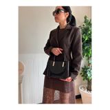 lalettobags Kadın Siyah Riva Model El & Çapraz Çanta