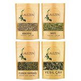 Lalezen Detoks Çayı / Slim Tea 4 Lü Paket 50 Gr - Yeşil Çay , Mate , Funda , Biberiye