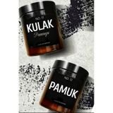 Lalezen Home 2li Düzenleyici Kulak Pamuğu Ve Pamuk Kavanozu Mika Plastik Siyah Seri.