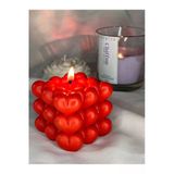 Lalezen Home Kalpli Bubble Kokulu Kırmızı Mum