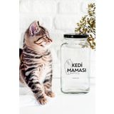 LALEZEN HOME KEDİ MAMASI KAVANOZU SAKLAMA KABI