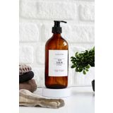 LALEZEN HOME Özel Koleksiyon Sıvı Sabun Etiketli Amber Şişe 500 Ml