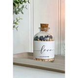Lalezen Home Şeffaf Cam Şişeli Kibrit - Kahverengi