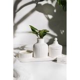 Lalezen Home Uzun Tepsili Mum Ve Vazo Set
