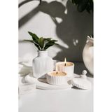 Lalezen Home Yuvarlak Tepsili Mum Ve Vazo Set