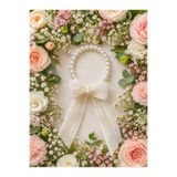 Lalim Aksesuar 10 ADET İNCİ BONCUK KURDELELİ NEDİME BİLEKLİĞİ - BRIDE BİLEKLİK