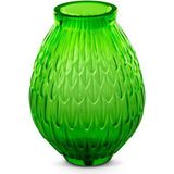 Lalique Plumes Small Yeşil Kristal Vazo - Standart