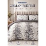 LaLiva Orman Esintis Çift Kişilik -Çarşafı Lastikli-Pamuk Nevresim Takımı-