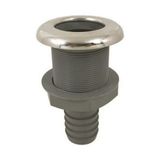 Lalizas 11/2" Krom Flanşlı Hortum Uçlu 38 mm Sintine Çıkışı