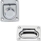 Lalizas Gömme Kulp, Yaylı Tutamak, Inox 316, 76X57Mm