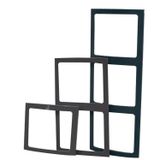 Lalizas Kontrol Paneli Çerçevesi, Tekli, L 9.5Cm W 10Cm, Siyah