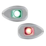 Lalizas MICRO LED 12 İskeleSancak 112.5° Feneri, Set, Yüzey mon.,Krom G.,deliksiz