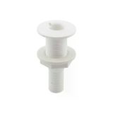 Lalizas Thru-Hull Geçiş Rakoru 3/4'' Ø19mm Hortum Bağlantılı Beyaz